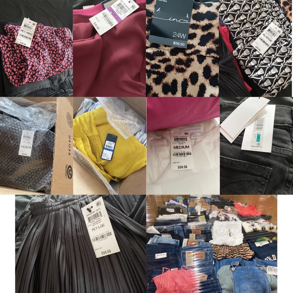 Women's Mix Liquidation Macy's Bulk Clothing Reseller Wholesale Lot Retail $500